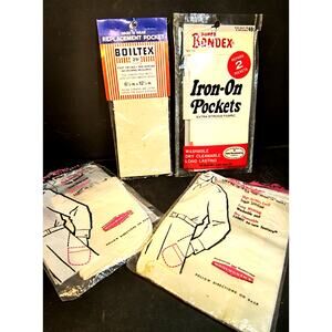 2180. Variety of Pocket Replacements Woolworths Bondex Boiltex NOS Vintage Open